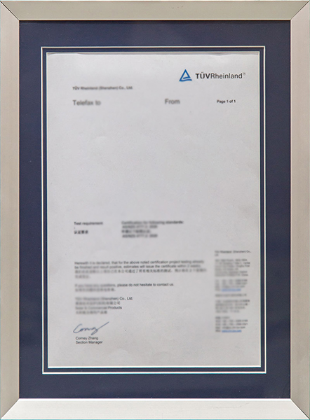 Certificates